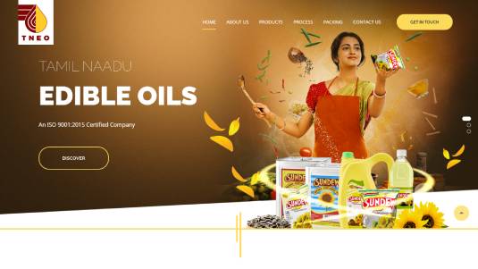 Tamil Naadu Edible Oils - Web Designing Services - Qik.Digital